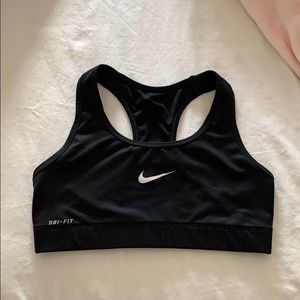 NIKE Classic Black Sports Bra - SMALL